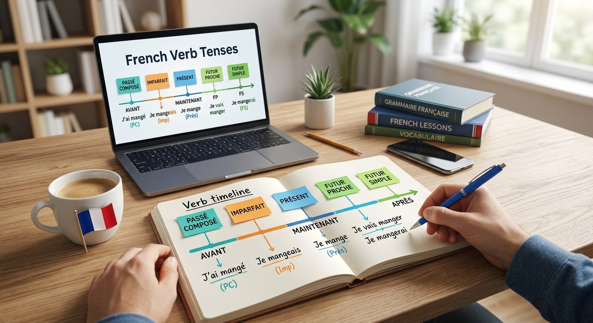 How to Master French Verb Tenses with a Simple Timeline Method
