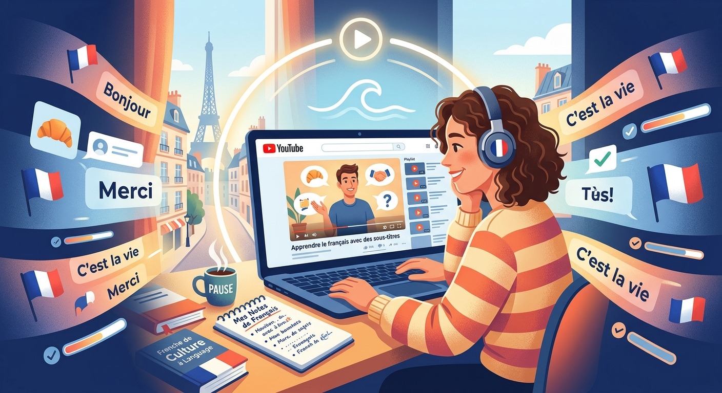 How to Practice French Listening with YouTube Without Getting Overwhelmed