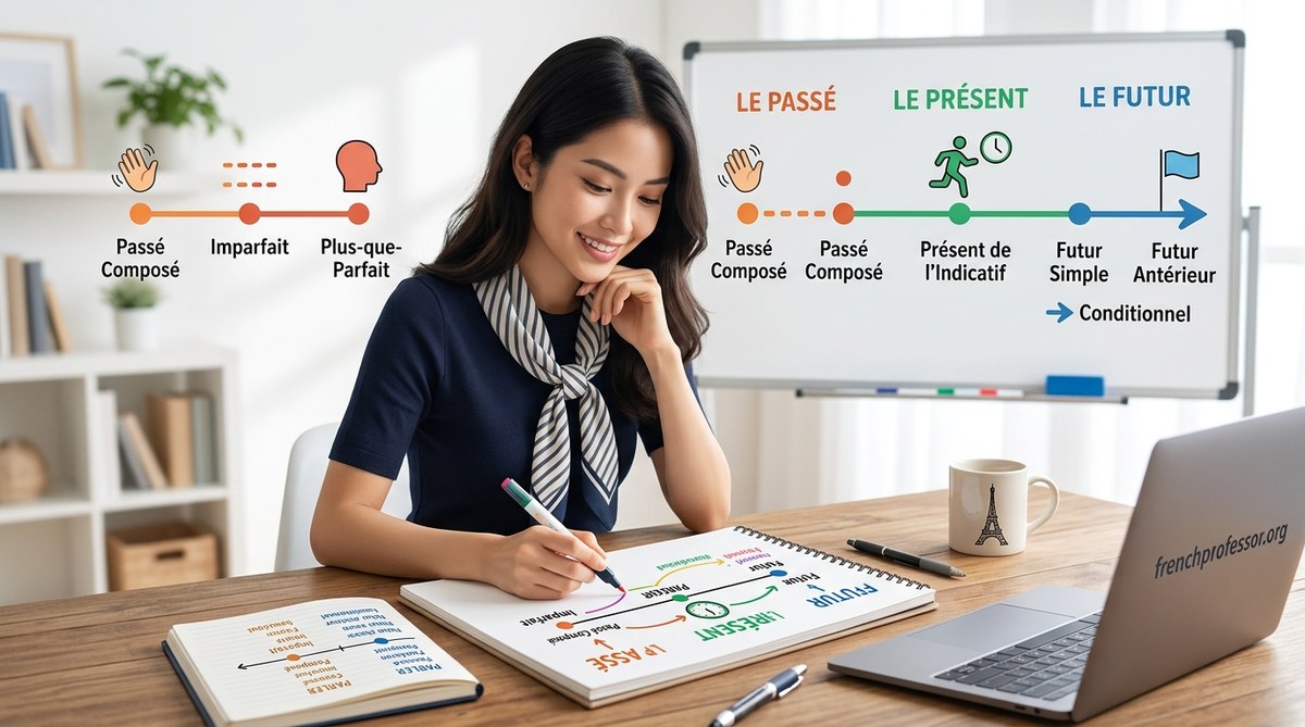 How to Decode French Verb Tenses with a Simple Timeline Method